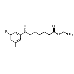 CAS 登录号：898752-43-7， 乙基7-(3,5-二氟苯基)-7-氧代庚酸酯