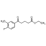 CAS#: 898752-64-2, Ethyl 5-(4-fluoro-3-methylphenyl)-5-oxopentanoate