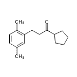 CAS 登录号：898754-20-6， 1-环戊基-3-(2,5-二甲基苯基)-1-丙酮