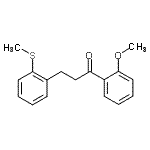 CAS#: 898754-25-1, 1-(2-Methoxyphenyl)-3-[2-(methylsulfanyl)phenyl]-1-propanone