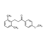 CAS 登录号：898754-61-5， 3-(2,6-二甲基苯基)-1-[4-(甲硫基)苯基]-1-丙酮