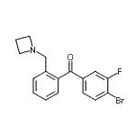 CAS 登录号：898754-97-7， [2-(1-氮杂环丁基甲基)苯基](4-溴-3-氟苯基)甲酮