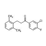 CAS 登录号：898754-98-8， 1-(3-氯-4-氟苯基)-3-(2,6-二甲基苯基)-1-丙酮
