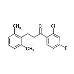 CAS 登录号：898755-12-9， 1-(2-氯-4-氟苯基)-3-(2,6-二甲基苯基)-1-丙酮