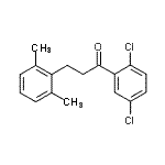 CAS 登录号：898755-22-1， 1-(2,5-二氯苯基)-3-(2,6-二甲基苯基)-1-丙酮