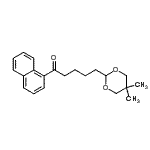 CAS 登录号：898756-32-6， 5-(5,5-二甲基-1,3-二恶烷-2-基)-1-(1-萘基)-1-戊酮