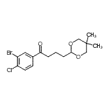 CAS#: 898757-23-8, 1-(3-Bromo-4-chlorophenyl)-4-(5,5-dimethyl-1,3-dioxan-2-yl)-1-butanone