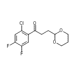 CAS#: 898757-29-4, 1-(2-Chloro-4,5-difluorophenyl)-3-(1,3-dioxan-2-yl)-1-propanone