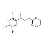 CAS 登录号：898757-38-5， 1-(4-氯-2,5-二氟苯基)-3-(1,3-二恶烷-2-基)-1-丙酮