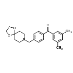 CAS#: 898757-98-7, (3,5-Dimethylphenyl)[4-(1,4-dioxa-8-azaspiro[4.5]dec-8-ylmethyl)phenyl]methanone
