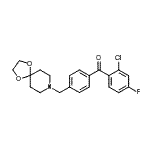 CAS#: 898758-19-5, (2-Chloro-4-fluorophenyl)[4-(1,4-dioxa-8-azaspiro[4.5]dec-8-ylmethyl)phenyl]methanone