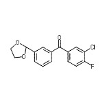CAS#: 898759-22-3, (3-Chloro-4-fluorophenyl)[3-(1,3-dioxolan-2-yl)phenyl]methanone