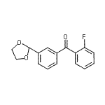 CAS#: 898759-28-9, [3-(1,3-Dioxolan-2-yl)phenyl](2-fluorophenyl)methanone