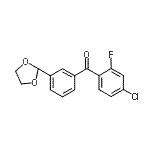 CAS#: 898759-46-1, (4-Chloro-2-fluorophenyl)[3-(1,3-dioxolan-2-yl)phenyl]methanone