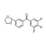 CAS#: 898759-70-1, [3-(1,3-Dioxolan-2-yl)phenyl](3,4,5-trifluorophenyl)methanone