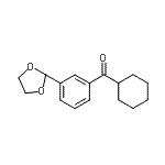CAS#: 898759-78-9, Cyclohexyl[3-(1,3-dioxolan-2-yl)phenyl]methanone