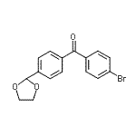 CAS 登录号：898760-08-2， (4-溴苯基)[4-(1,3-二氧戊环-2-基)苯基]甲酮