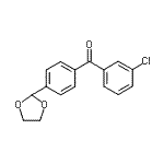 CAS#: 898760-10-6, (3-Chlorophenyl)[4-(1,3-dioxolan-2-yl)phenyl]methanone