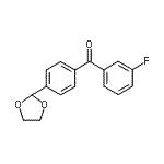 CAS#: 898760-12-8, [4-(1,3-Dioxolan-2-yl)phenyl](3-fluorophenyl)methanone