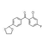 CAS#: 898760-60-6, (2-Chloro-4-fluorophenyl)[4-(1,3-dioxolan-2-yl)phenyl]methanone
