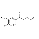 CAS#: 898761-04-1, 4-Chloro-1-(4-fluoro-3-methylphenyl)-1-butanone
