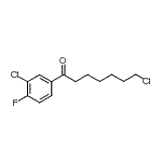 CAS#: 898761-21-2, 7-Chloro-1-(3-chloro-4-fluorophenyl)-1-heptanone