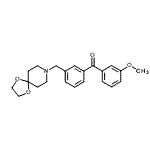 CAS#: 898761-41-6, [3-(1,4-Dioxa-8-azaspiro[4.5]dec-8-ylmethyl)phenyl](3-methoxyphenyl)methanone