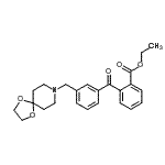 CAS#: 898761-56-3, Ethyl 2-[3-(1,4-dioxa-8-azaspiro[4.5]dec-8-ylmethyl)benzoyl]benzoate