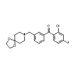 CAS#: 898762-11-3, (2-Chloro-4-fluorophenyl)[3-(1,4-dioxa-8-azaspiro[4.5]dec-8-ylmethyl)phenyl]methanone
