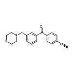 CAS#: 898762-88-4, 4-[3-(4-Thiomorpholinylmethyl)benzoyl]benzonitrile