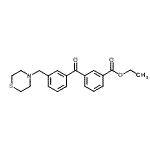 CAS#: 898762-92-0, Ethyl 3-[3-(4-thiomorpholinylmethyl)benzoyl]benzoate
