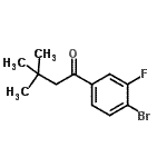 CAS#: 898764-62-0, 1-(4-Bromo-3-fluorophenyl)-3,3-dimethyl-1-butanone