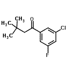 CAS#: 898764-80-2, 1-(3-Chloro-5-fluorophenyl)-3,3-dimethyl-1-butanone