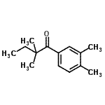 CAS 登录号：898765-64-5， 1-(3,4-二甲基苯基)-2,2-二甲基-1-丁酮