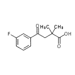 CAS#: 898766-70-6, 4-(3-Fluorophenyl)-2,2-dimethyl-4-oxobutanoic acid