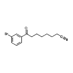 CAS#: 898766-84-2, 8-(3-Bromophenyl)-8-oxooctanenitrile