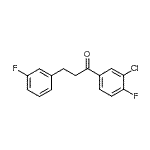 CAS 登录号：898767-29-8， 1-(3-氯-4-氟苯基)-3-(3-氟苯基)-1-丙酮
