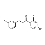 CAS#: 898767-47-0, 1-(4-Bromo-2-fluorophenyl)-3-(3-fluorophenyl)-1-propanone