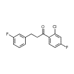 CAS 登录号：898767-50-5， 1-(2-氯-4-氟苯基)-3-(3-氟苯基)-1-丙酮