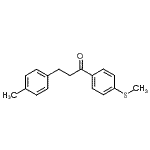 CAS 登录号：898768-67-7， 3-(4-甲基苯基)-1-[4-(甲硫基)苯基]-1-丙酮