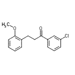 CAS 登录号：898769-89-6， 1-(3-氯苯基)-3-(2-甲氧基苯基)-1-丙酮