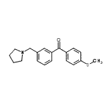 CAS#: 898770-13-3, [4-(Methylsulfanyl)phenyl][3-(1-pyrrolidinylmethyl)phenyl]methanone