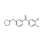 CAS#: 898770-56-4, (3-Chloro-4-fluorophenyl)[3-(1-pyrrolidinylmethyl)phenyl]methanone