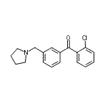 CAS#: 898770-58-6, (2-Chlorophenyl)[3-(1-pyrrolidinylmethyl)phenyl]methanone