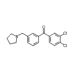 CAS#: 898770-82-6, (3,4-Dichlorophenyl)[3-(1-pyrrolidinylmethyl)phenyl]methanone