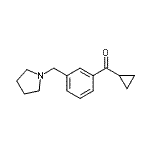 CAS#: 898770-94-0, Cyclopropyl[3-(1-pyrrolidinylmethyl)phenyl]methanone