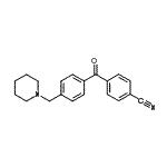 CAS#: 898771-11-4, 4-[4-(1-Piperidinylmethyl)benzoyl]benzonitrile
