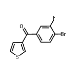 CAS#: 898771-15-8, (4-Bromo-3-fluorophenyl)(3-thienyl)methanone