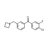 CAS#: 898771-83-0, [3-(1-Azetidinylmethyl)phenyl](4-chloro-3-fluorophenyl)methanone
