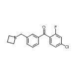 CAS#: 898772-03-7, [3-(1-Azetidinylmethyl)phenyl](4-chloro-2-fluorophenyl)methanone